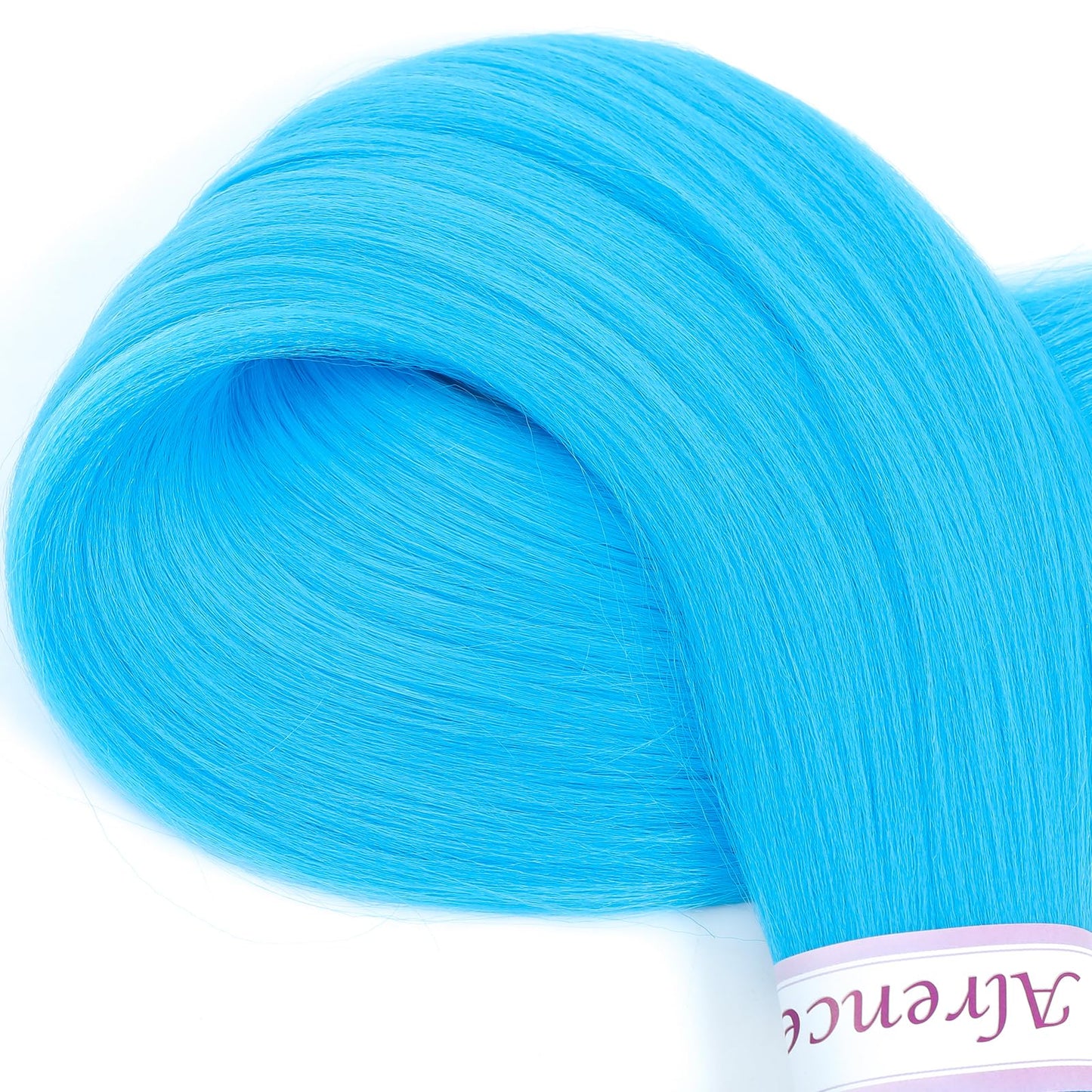 Alrence Pre Stretched Braiding Hair Long Braid 30 Inch 8 Packs Professional Braiding Hair Extensions Synthetic Crochet Twist Braids (30 Inch, Light Blue)