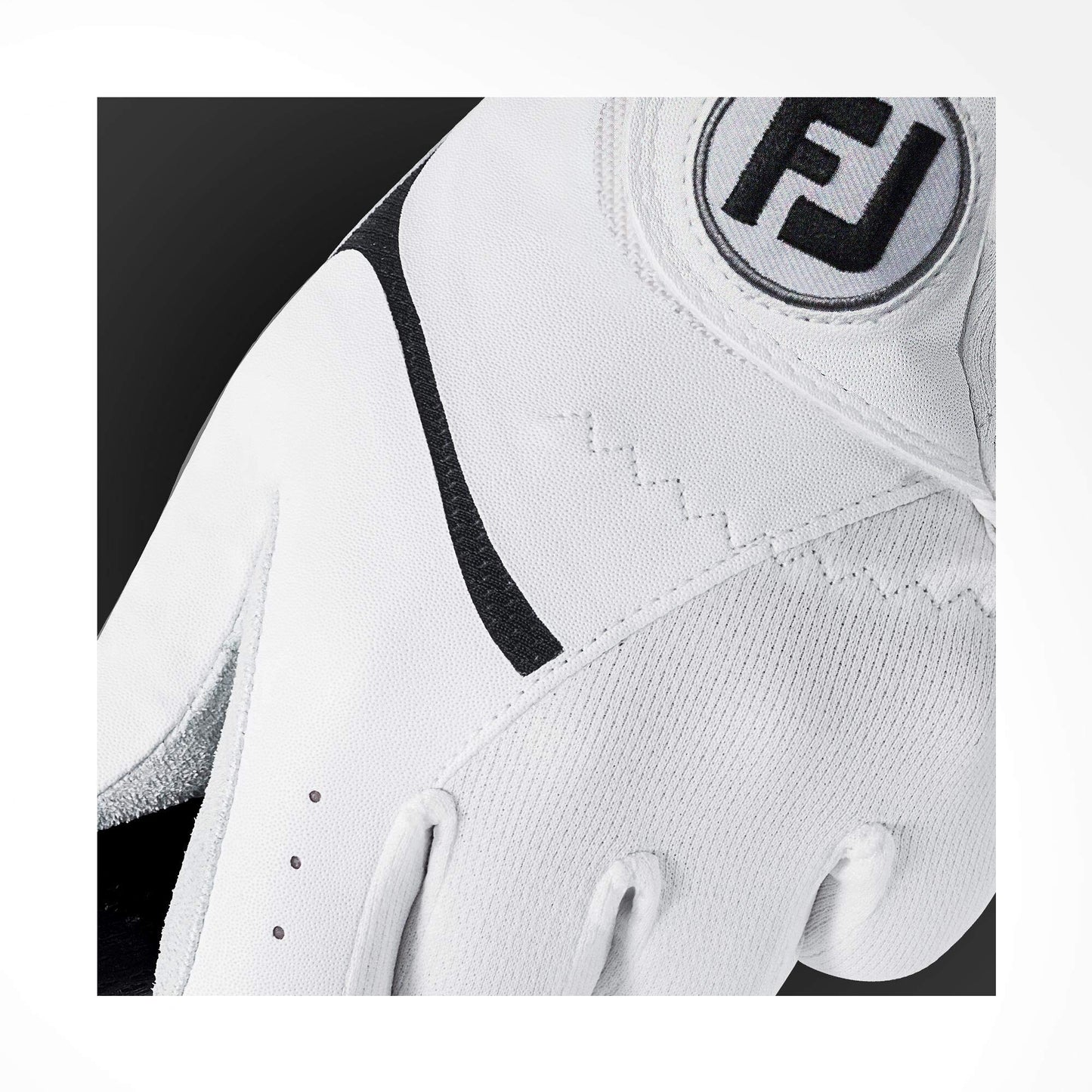 FootJoy TropiCool Gloves, White, Cadet Medium/Large