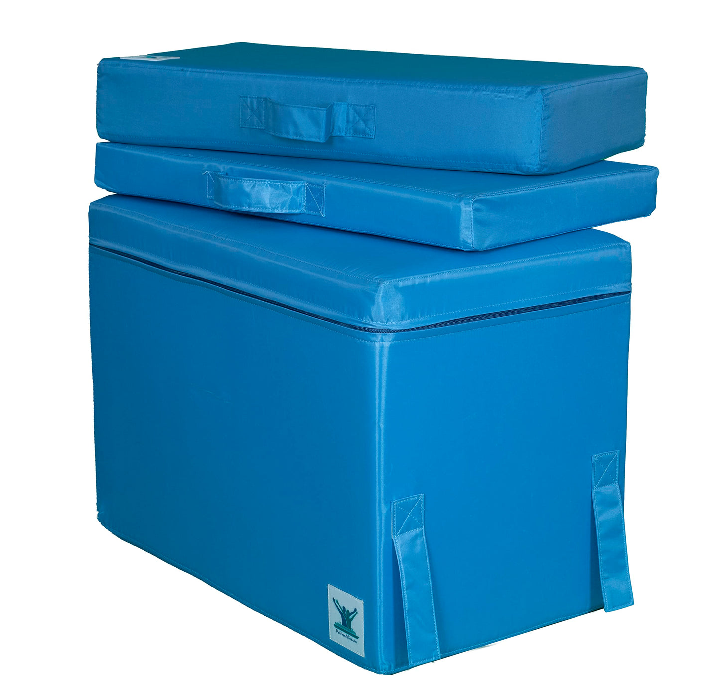 Pain Free At Sea Large Foam Block - Posture Therapy Equipment with Practical Straps & Water-Resistant Cover, Extra Strong Density, Alternative Chair, for Neck, Back, Hip, Knee & Ankle Pain, 18 Inches