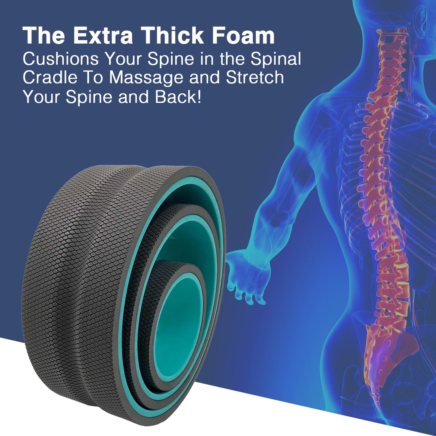 Back Stretcher Cracker Roller (Small)- 6.7 Inches