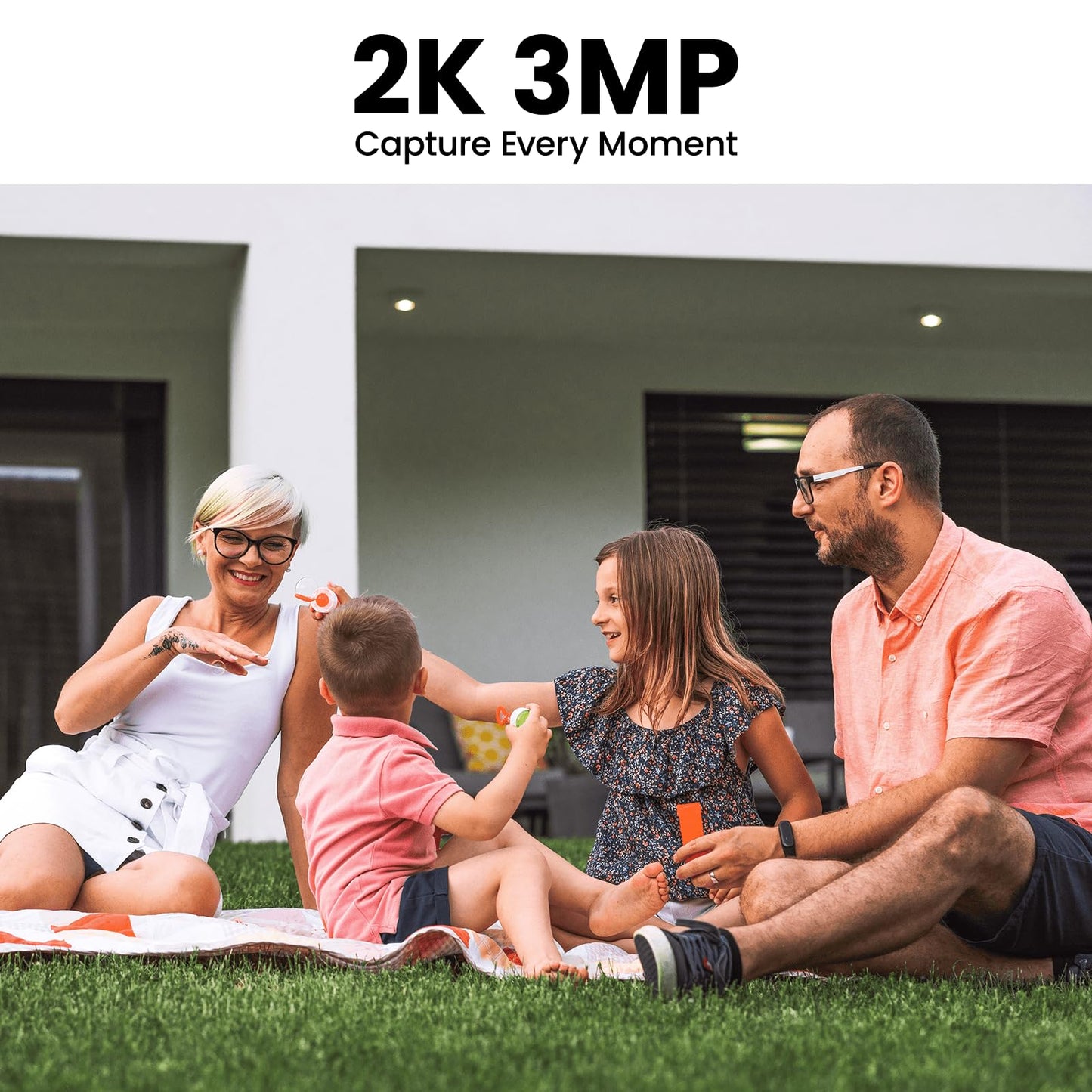 AOQEE 2K Solar Camera Outdoor Wireless-2.4Ghz WiFi Cameras for Home Security, Continuous Power, Color Night Vision, SD Card/Cloud Storage, Waterproof, Compatible with Alexa/Google Home S1 (1 Pack)