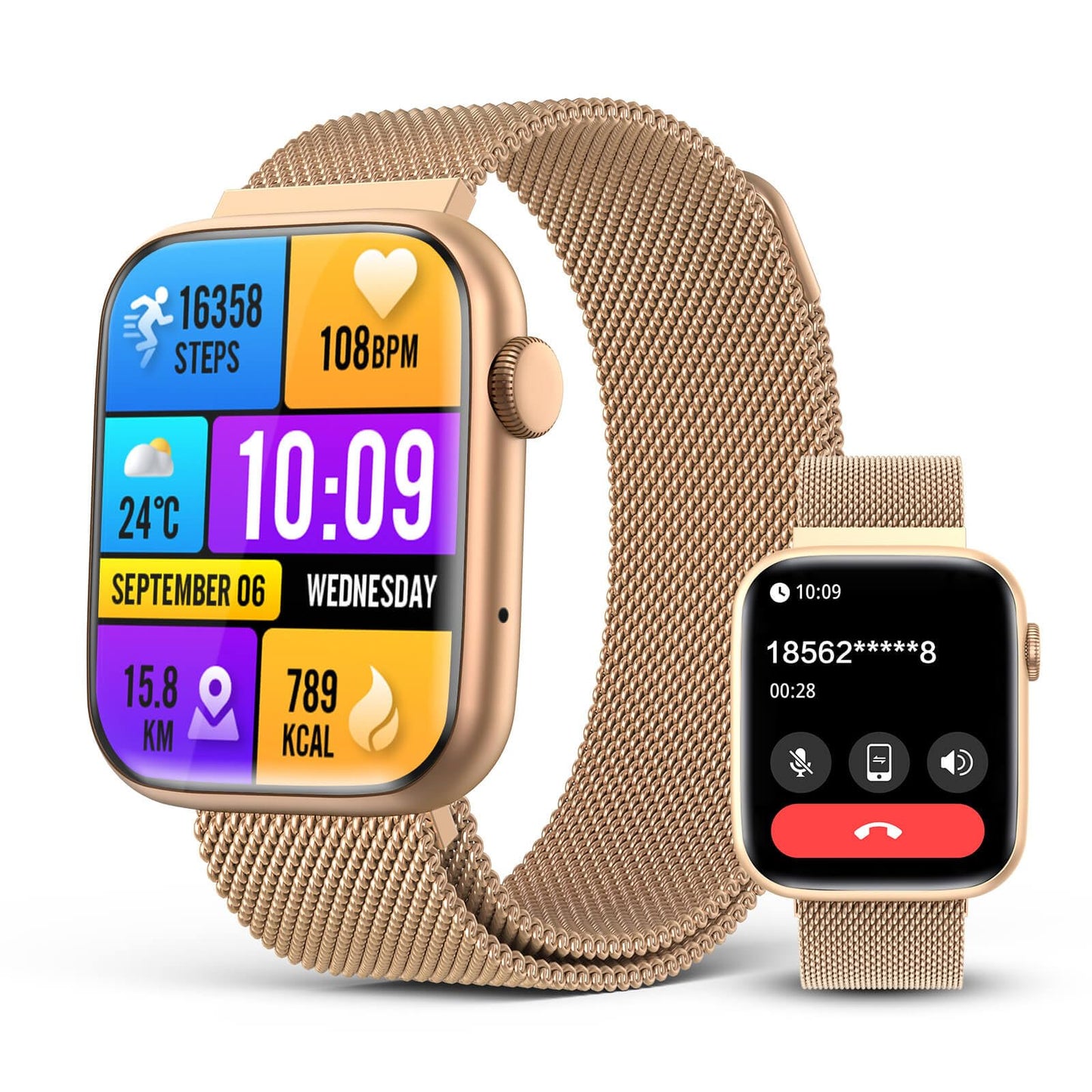 2025 Smart watches for Women with Blood Pressure Monitor, 1.9" AMOLED DA GPT AI Voice Smartwatch, 24/7 Heart Rate Stress Sleep Monitor,123 Sports Modes, IP68 Waterproof Fitness Tracker for Android iOS