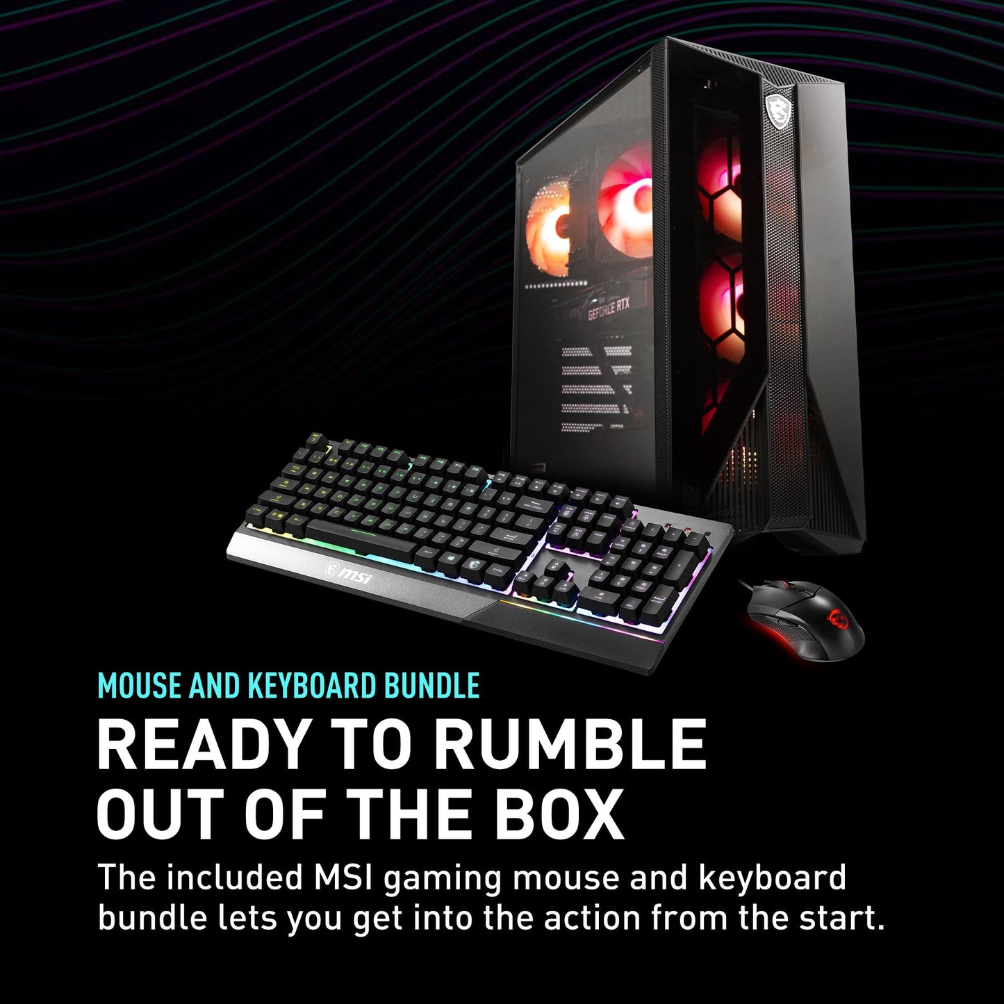 MSI Aegis Z2 Gaming Desktop (2024): AMD Ryzen R7-7700, Geforce RTX 4060, 16GB DDR5, 1TB m.2 SSD, 80+ Gold PSU, WiFi, Keyboard & Mouse, DIY Friendly, Windows 11 Home: C7NUC-817US