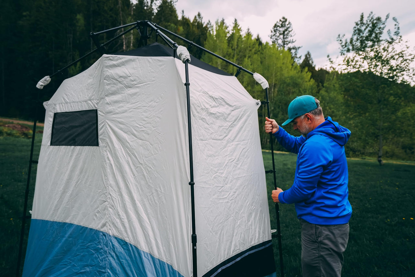 Caddis Rapid 2-Room Privacy Shelter, Camping Shower Tent, Privacy Tents for Camping, Pop Up Tent for Showering, Changing or Lavatories, Portable Shower, (by Caddis Sports)