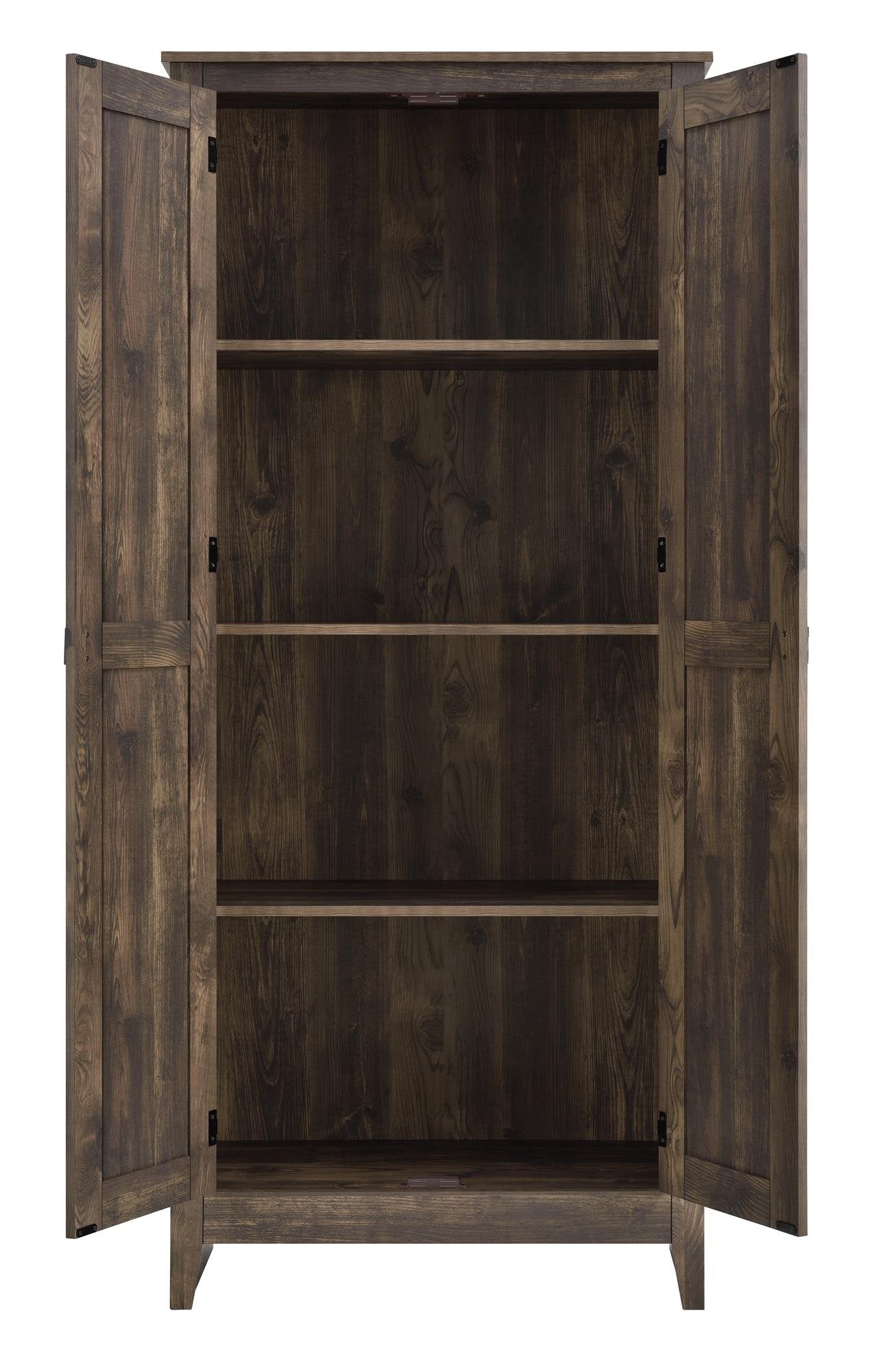 Ameriwood Home Farmington Wide Rustic Cabinet for Living Room, 31.5" Cabinet