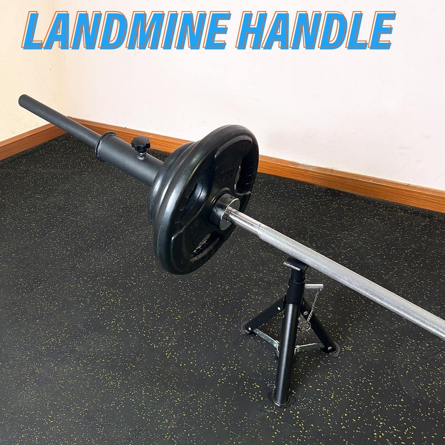 Viking Press Landmine Handle for 2-Inch Olympic Barbell, T-Bar Row Attachment Core Strength Training Accessories, Shoulder Press Landmine Attachment Equipment (Style L)