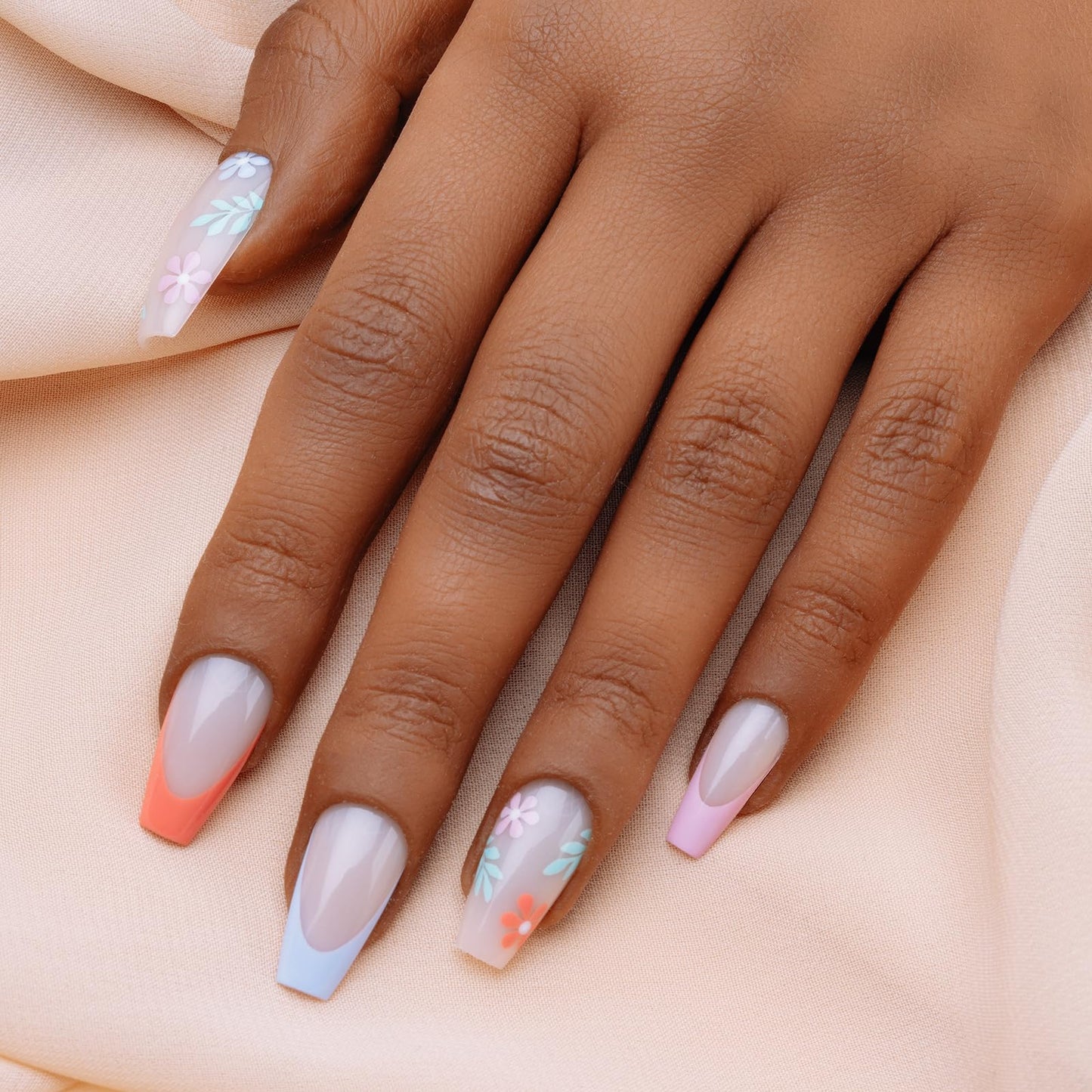 Apres Gel Couleur Combo Set, 5 Color Gel Nail Polish, Bright Nude Pastel Colors with Brush-X Nail Art Brush, 2024 Edition (Set 16)