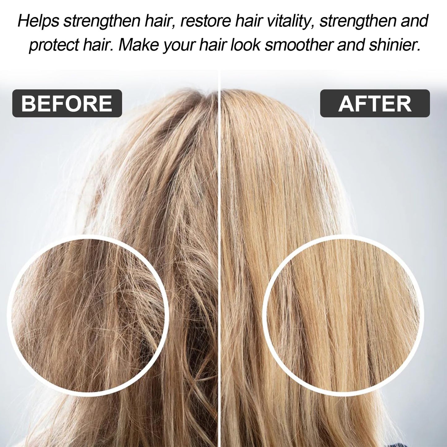 Protein Correcting Hair Straightening Cream, Silk & Gloss Protein Keratin Treatment, Nourishing Fast Smoothing Collagen Hair Straightener Cream, Protein Correcting, for All Hair Types, 100ML/2PCS