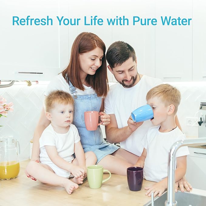 AQUA CREST Replacement for Aquasanaยฎ AQ-5300+R Under Sink Water Filter, 800 Gallons Filter Life, Compatible with AQ-5300+.55, AQ-5300+.56, and AQ-5300+.62, 3 Count