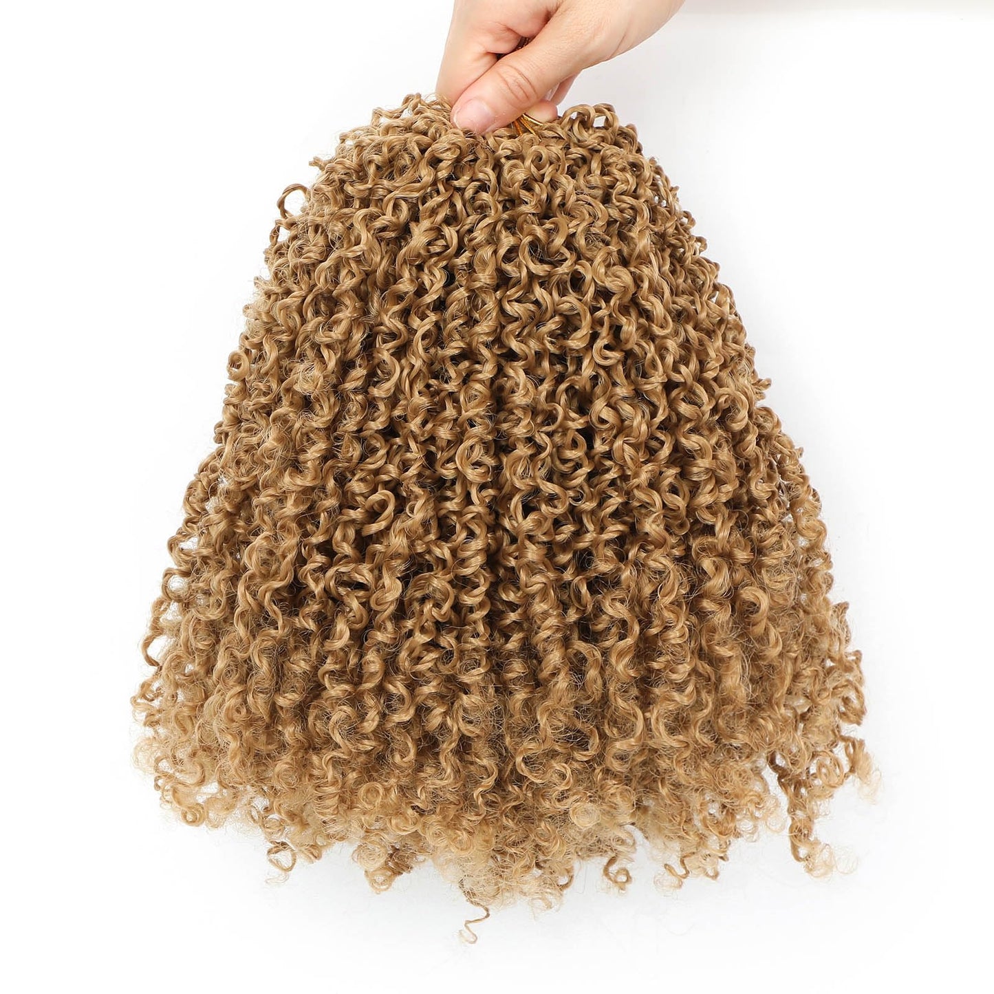 Aksice 10 Inch 8 Packs Yanky Twist Crochet Hair for Women Pre-looped Mini Twist Hair Bohemian Passion Twist Crochet Hair Boho Crochet Braids Synthetic (27#)