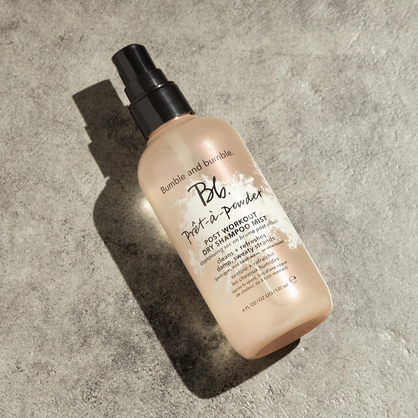 Bumble and bumble. Prêt-à-powder Post Workout Non-Aerosol Dry Shampoo Hair Mist | Cleanses Sweaty Hair + Eliminates Odor | Curly, Wavy, Straight, 4 Fl Oz