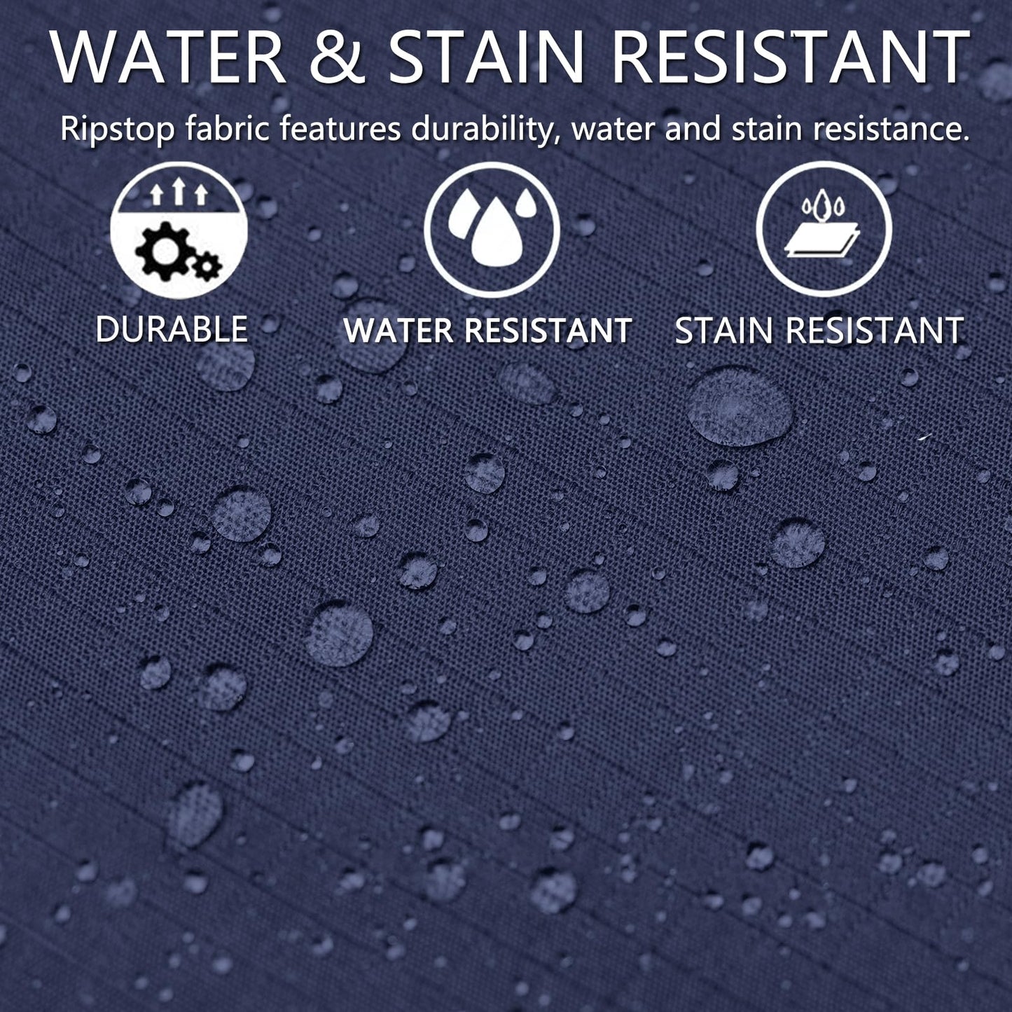 Hiwise Men's Stretch Tactical Pants Water Resistant Ripstop Cargo Pants Outdoor Lightweight EDC Work Hiking Pants (Navy Blue, 34WX32L)