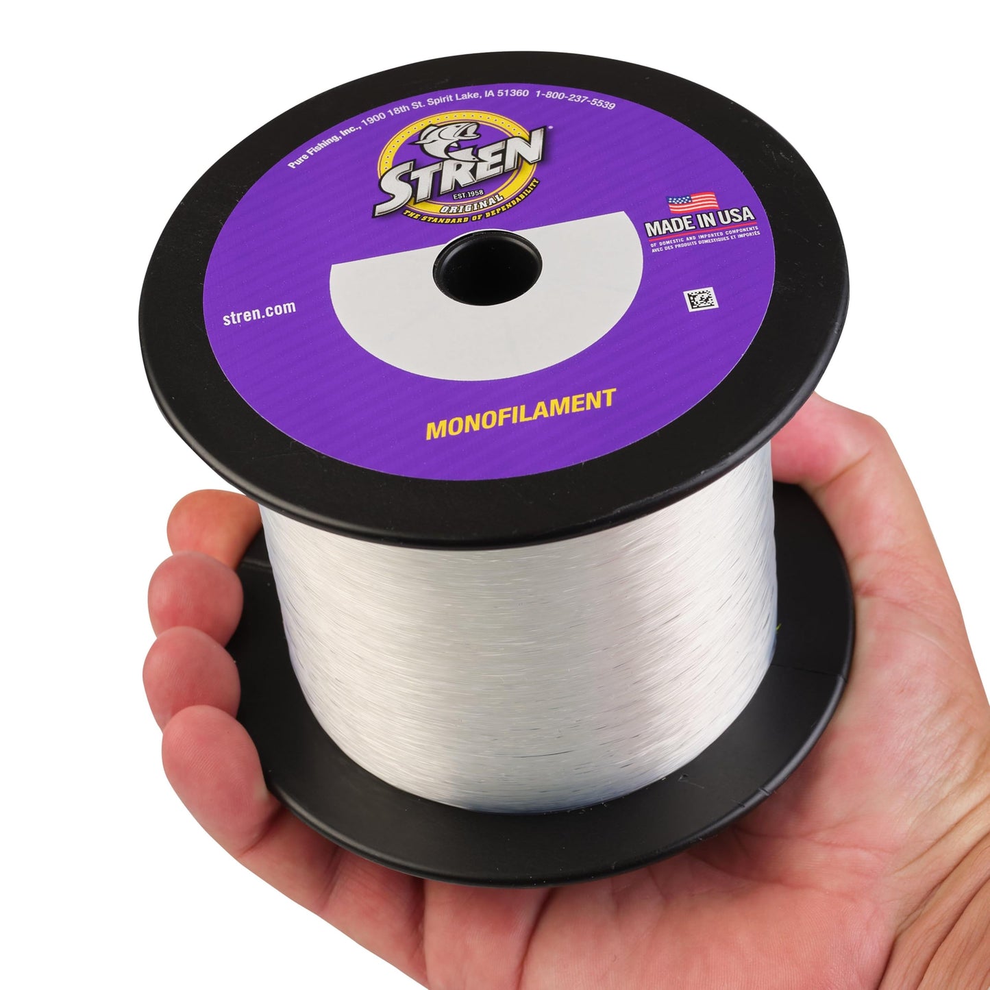 Stren Original®, Clear/Blue Fluorescent, 4lb | 1.8kg Monofilament Fishing Line, Suitable for Freshwater Environments