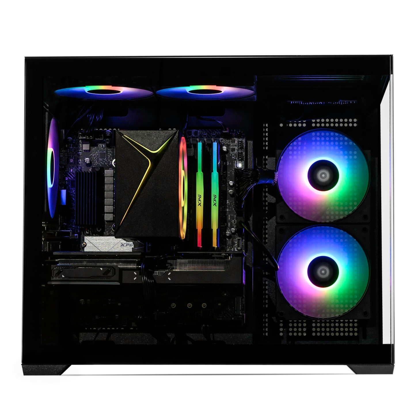 STORMCRAFT Sirius AI Gaming Desktop - Intel i7 14700F up to 5.4 GHz | RTX 5060 Ti 16G GDDR7 | 32GB DDR5 RGB 6000MHz| 2TB NVMe Gen4 SSD | Intel B760 Motherboard | 650W Gold PSU | Win 11 Home VR Ready