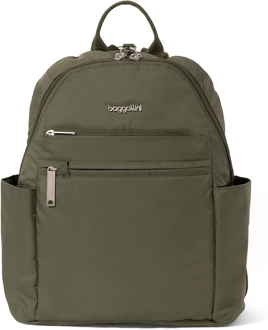 Baggallini Securtex® Anti-theft Vacation Travel Backpack 10x13 Slash-Resistant Nylon Daypack w/RFID