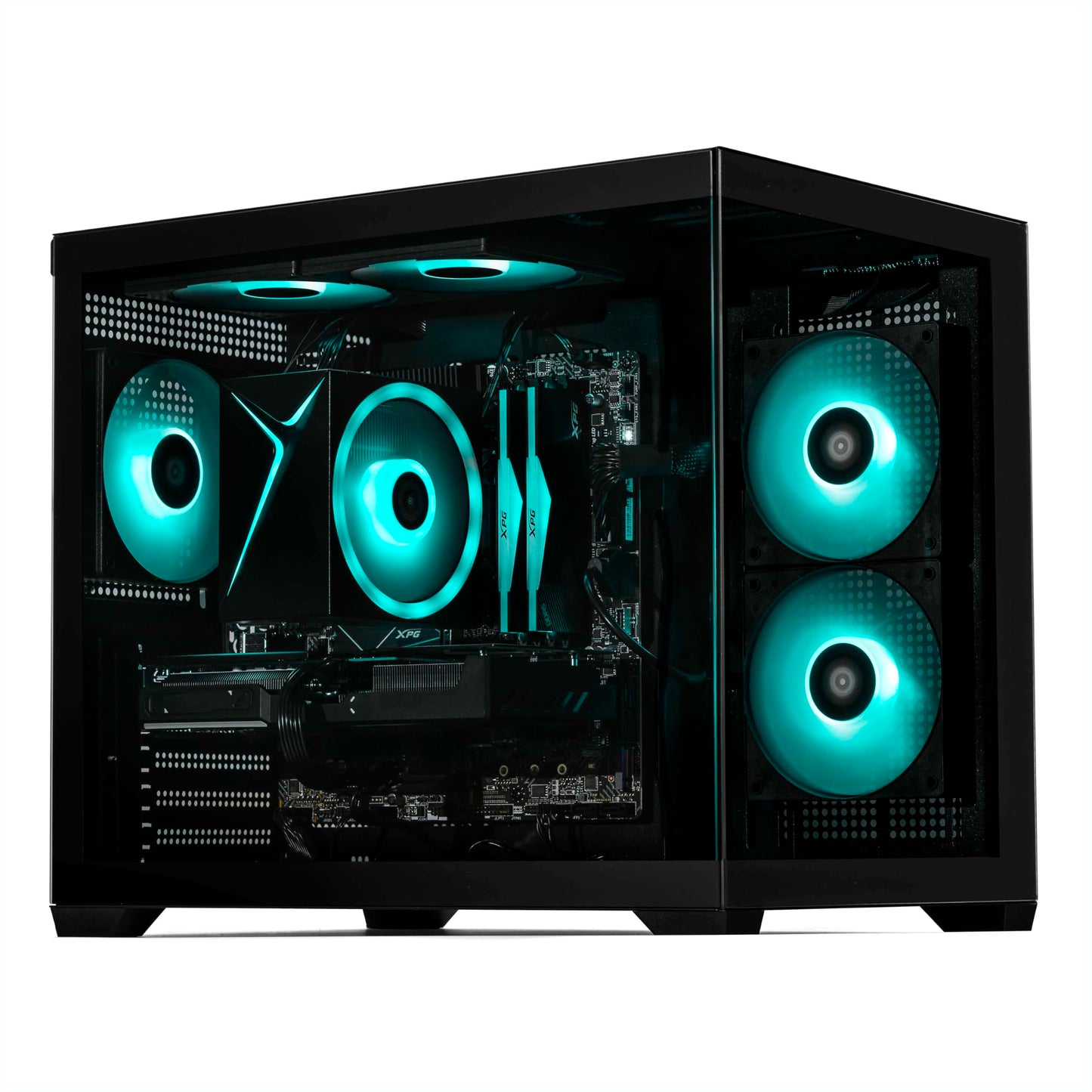 STORMCRAFT Sirius AI Gaming Desktop - Intel i7 14700F up to 5.4 GHz | RTX 5060 Ti 16G GDDR7 | 32GB DDR5 RGB 6000MHz| 2TB NVMe Gen4 SSD | Intel B760 Motherboard | 650W Gold PSU | Win 11 Home VR Ready