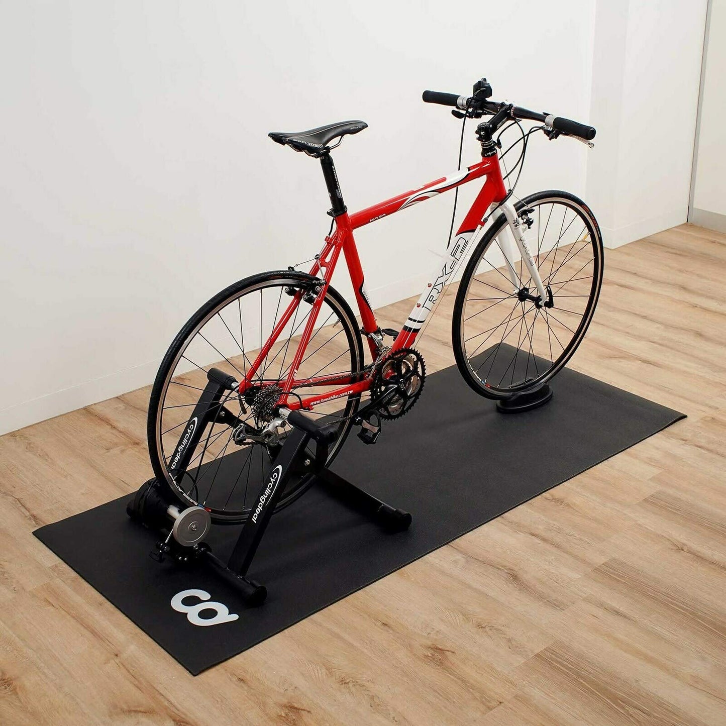 CyclingDeal Bike Trainer Floor Mat - Compatible with Indoor Exercise Stationary Bike Treadmill Elliptical Waterproof Gym Flooring Equipment - Indoor Cycle Stepper - Soft 36" x 72" (91 x 183cm)