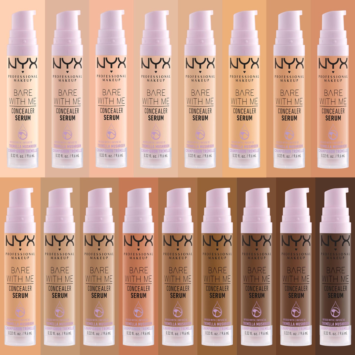 NYX PROFESSIONAL MAKEUP Bare With Me Concealer Serum, Up To 24Hr Hydration - Rich