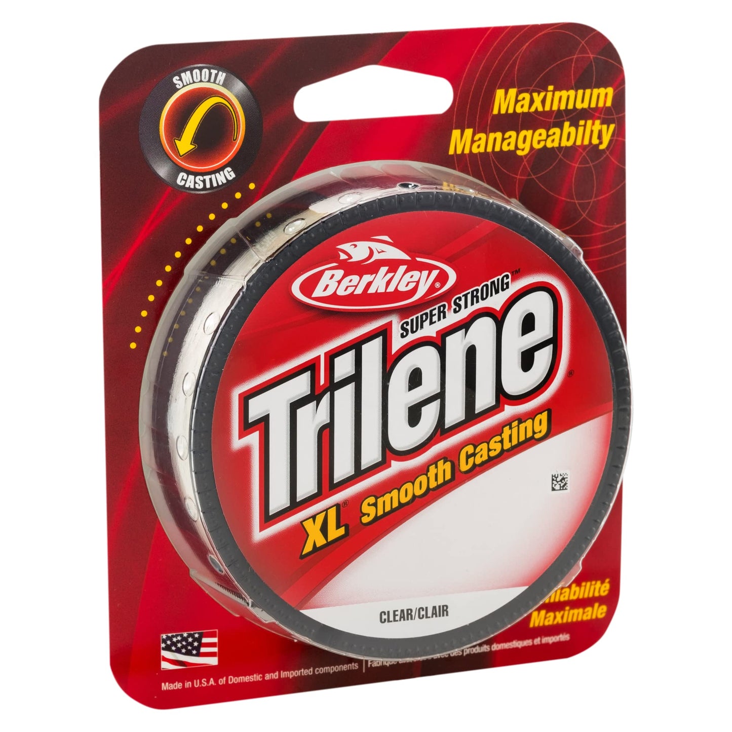 Berkley Trilene® XL®, Clear, 2lb | 0.9kg, 330yd | 301m Monofilament Fishing Line, Suitable for Freshwater Environments