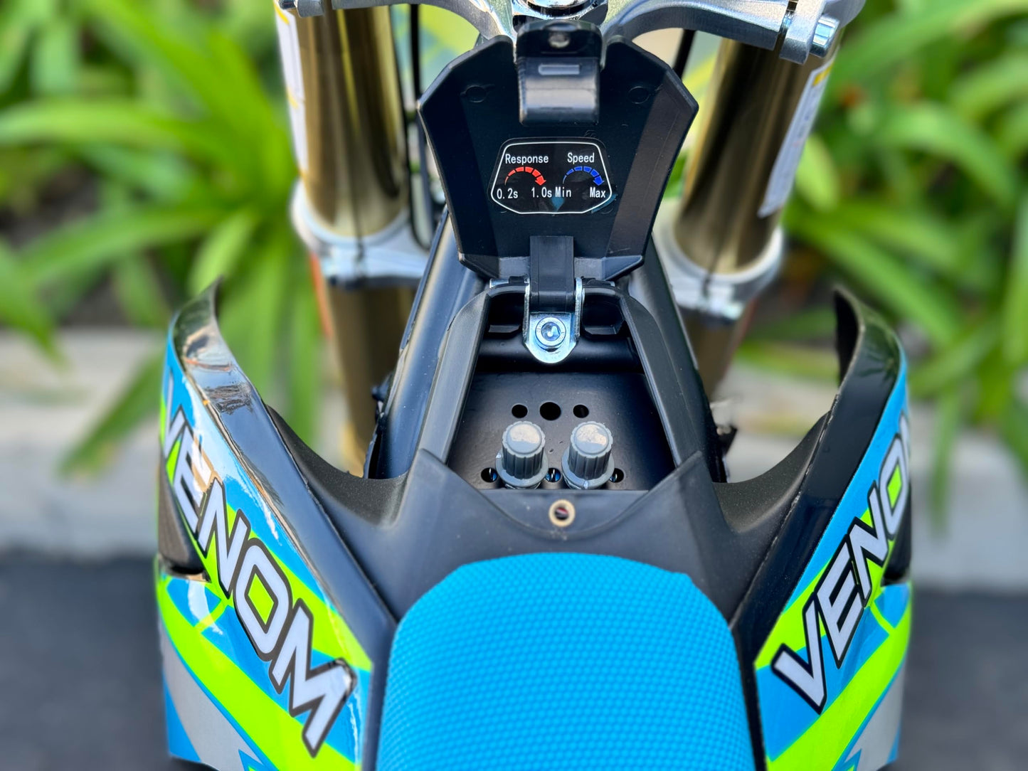 BELMONTE BIKES Blue Venom 1600W PRO 48V Electric Dirt Bike Lithium Battery 48V Speed Governor (Blue)