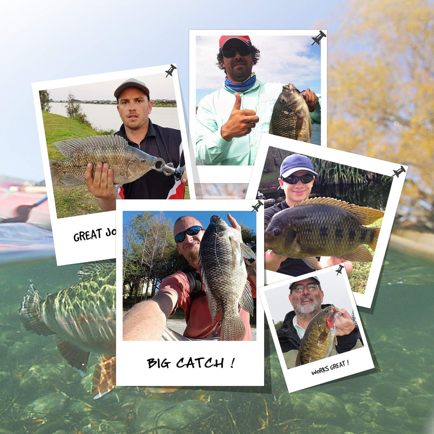 TRUSCEND Fishing Lures for Freshwater and Saltwater, Lifelike Swimbait for Bass Trout Crappie, Top Water Fishing Lure, Amazing Fishing Gifts for Men, Must-Have for Family Fishing Gear
