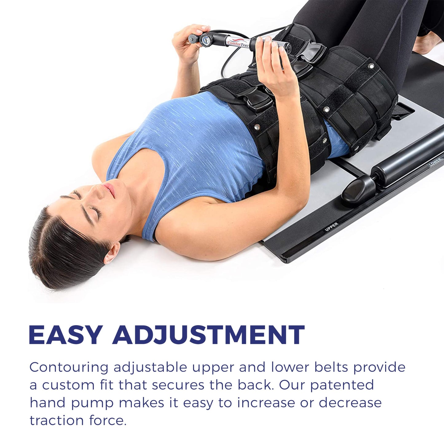 ComforTrac Lumbar Traction Kit, Home Remedy for Back Problems, Help Relieve Back Discomfort from Herniated Discs, Spondylosis, Muscle Spasms, Degenerated Discs, Osteoarthritis, and More