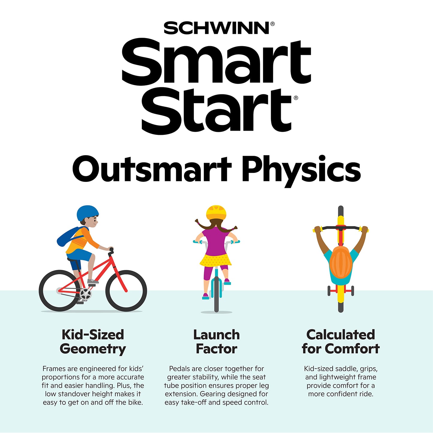 Schwinn Elm Bike, 20 Inch Bike for Kids Ages 7-13, SmartStart Ergonomic Design for Kids, Adjustable Seat Grows with your Child, Rear Coaster Brake & Front and Rear Hand Brakes, Training Bicycle