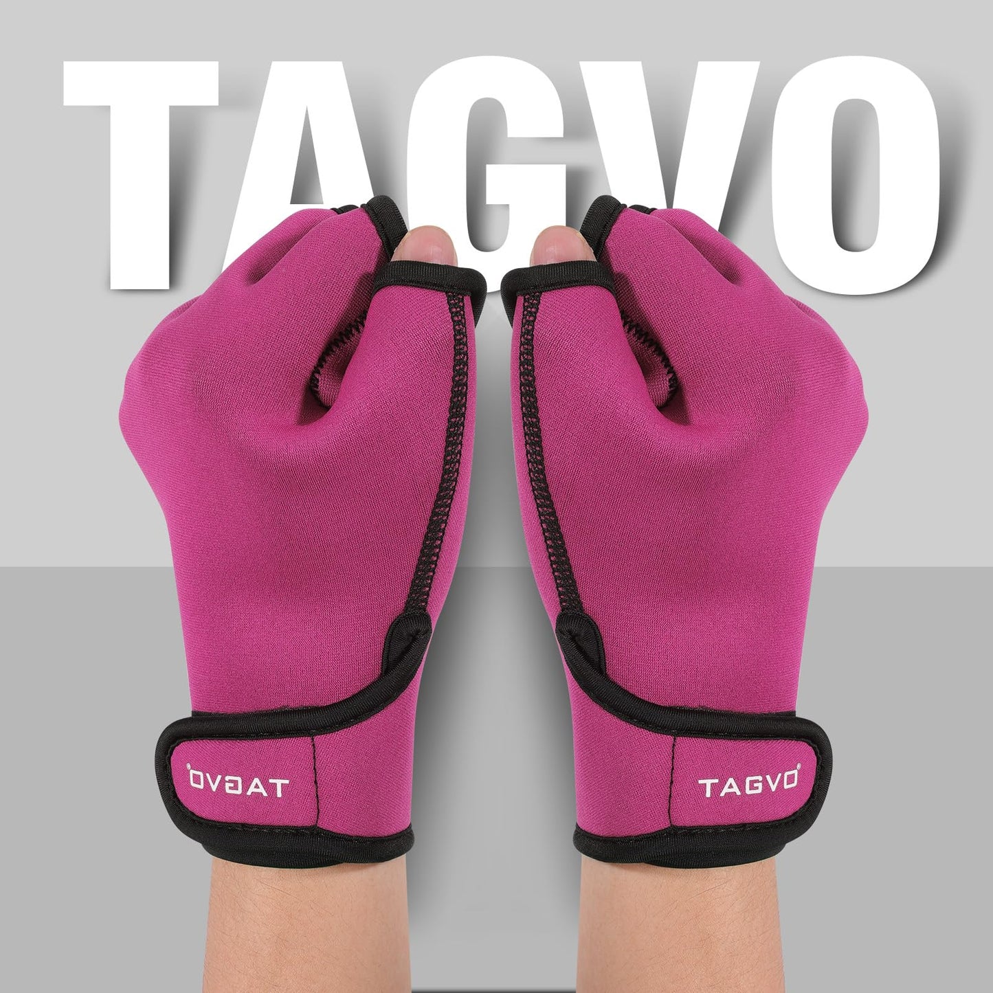 TAGVO Aquatic Gloves for Helping Upper Body Resistance, Webbed Swim Gloves Well Stitching, No Fading, Sizes for Men Women Adult Children Aquatic Fitness Water Resistance Training