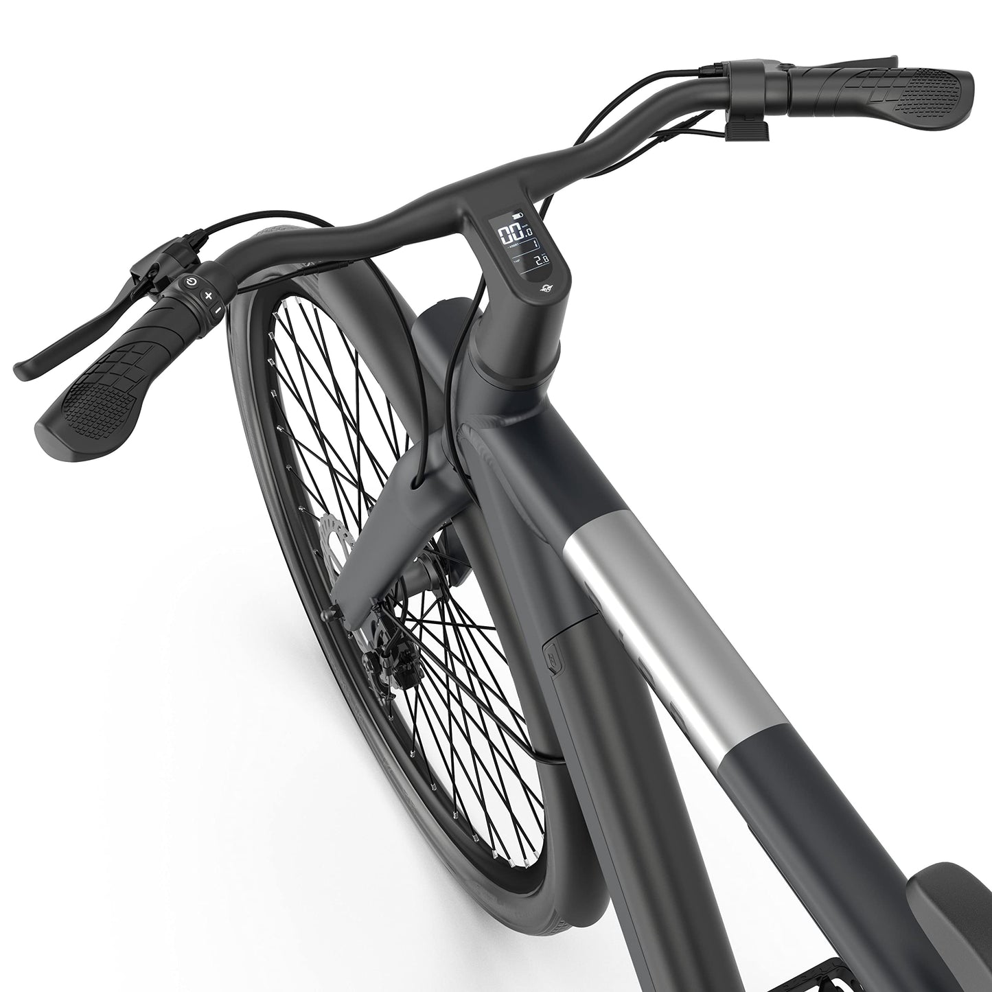 BirdBike A-Frame eBike with 50mi Max Operating Range & 20mph Max Speed, Stealth Black