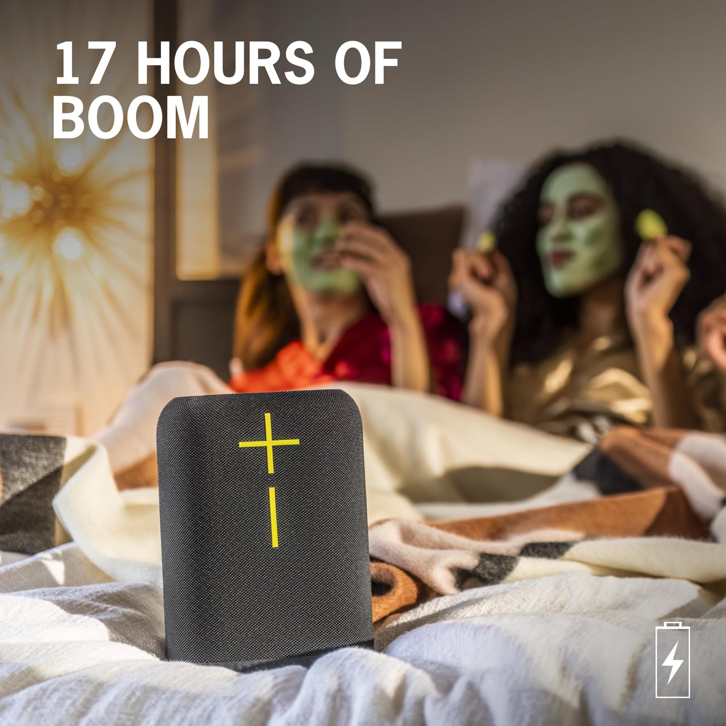 Ultimate Ears EPICBOOM, Portable Waterproof Bluetooth Speaker, Big Bass, 360-Degree Sound, Wireless Speakers, IP67, 17Hr Battery, USB C - Charcoal Black