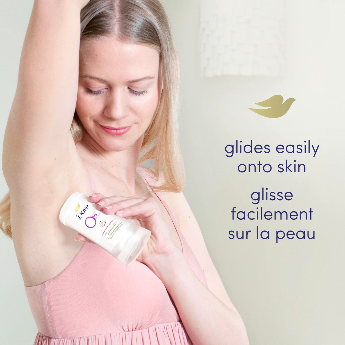 Dove 0% Aluminum Deodorant Stick Non-irritating Deodorant for Underarm Care Coconut and Pink Jasmine Kindest Aluminum Free Deodorant 2.6 oz