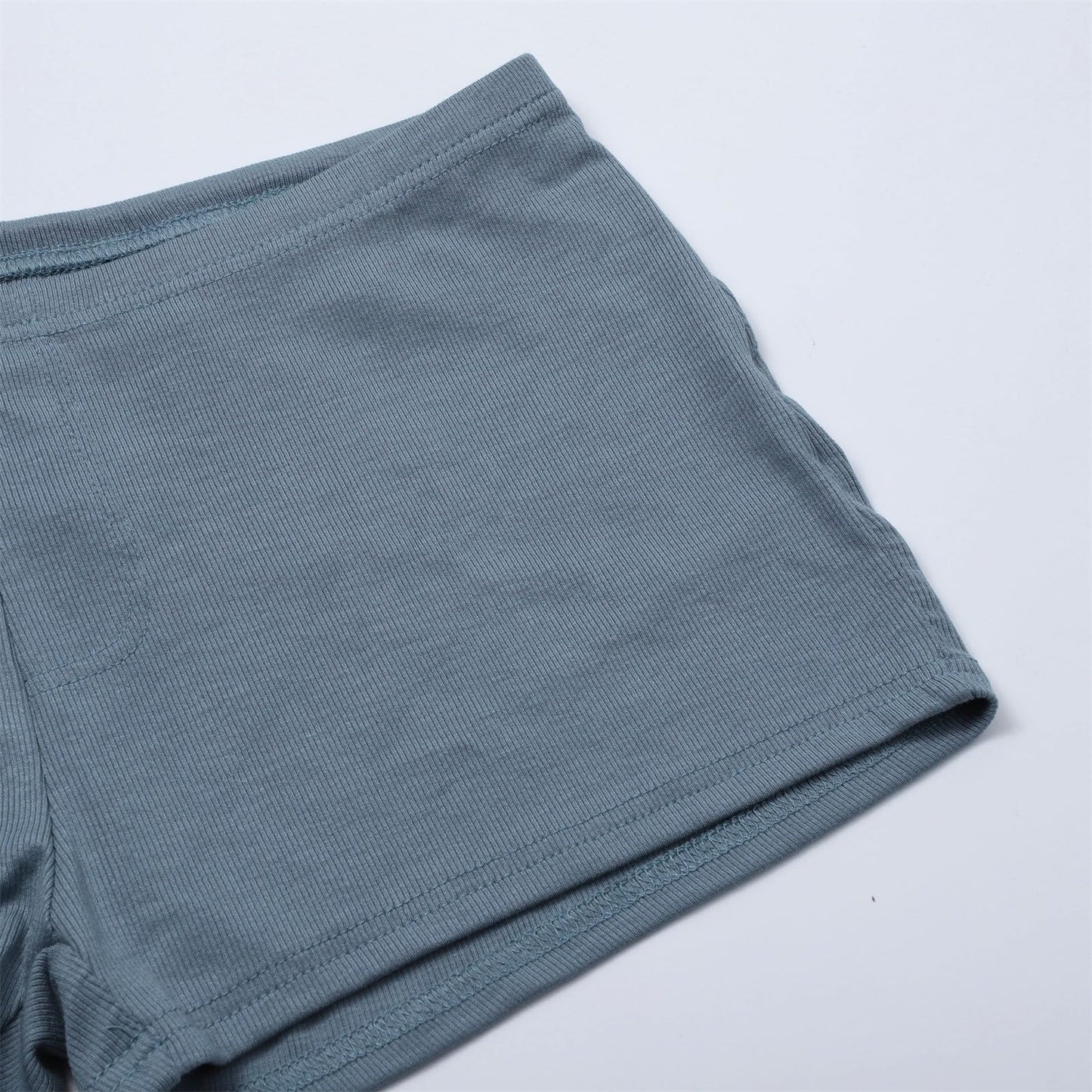 MYNKYLL Summer New Men's Thread Solid Color Sexy Tight Shorts Sports 3/4 Pants H and M (A2-Purple, XXXL)