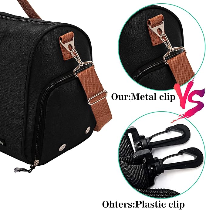 Kuston Sports Gym Bag with Shoe Compartment&Wet Pocket,Travel Duffel bag,Weekend Bag,Workout Bag Suitable for Men and Women