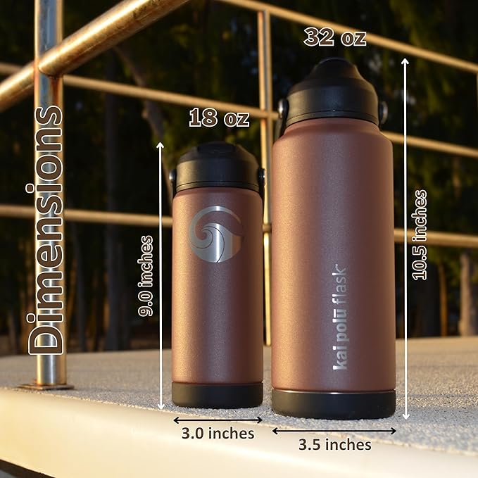 Insulated Stainless Steel Water Bottle (Anemone (ʻŌkala), 32 oz)