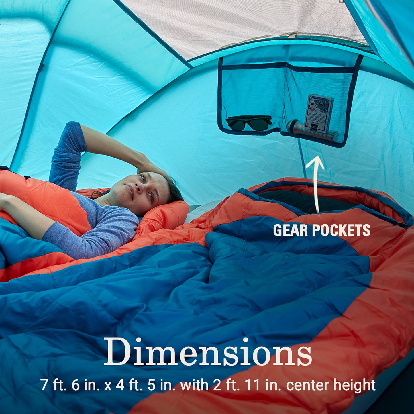 Coleman Pop-Up Instant Tent Sets Up in 10 Seconds, Portable & Lightweight 2/4 Person Weatherproof Camping Tent with Adjustable Rainfly