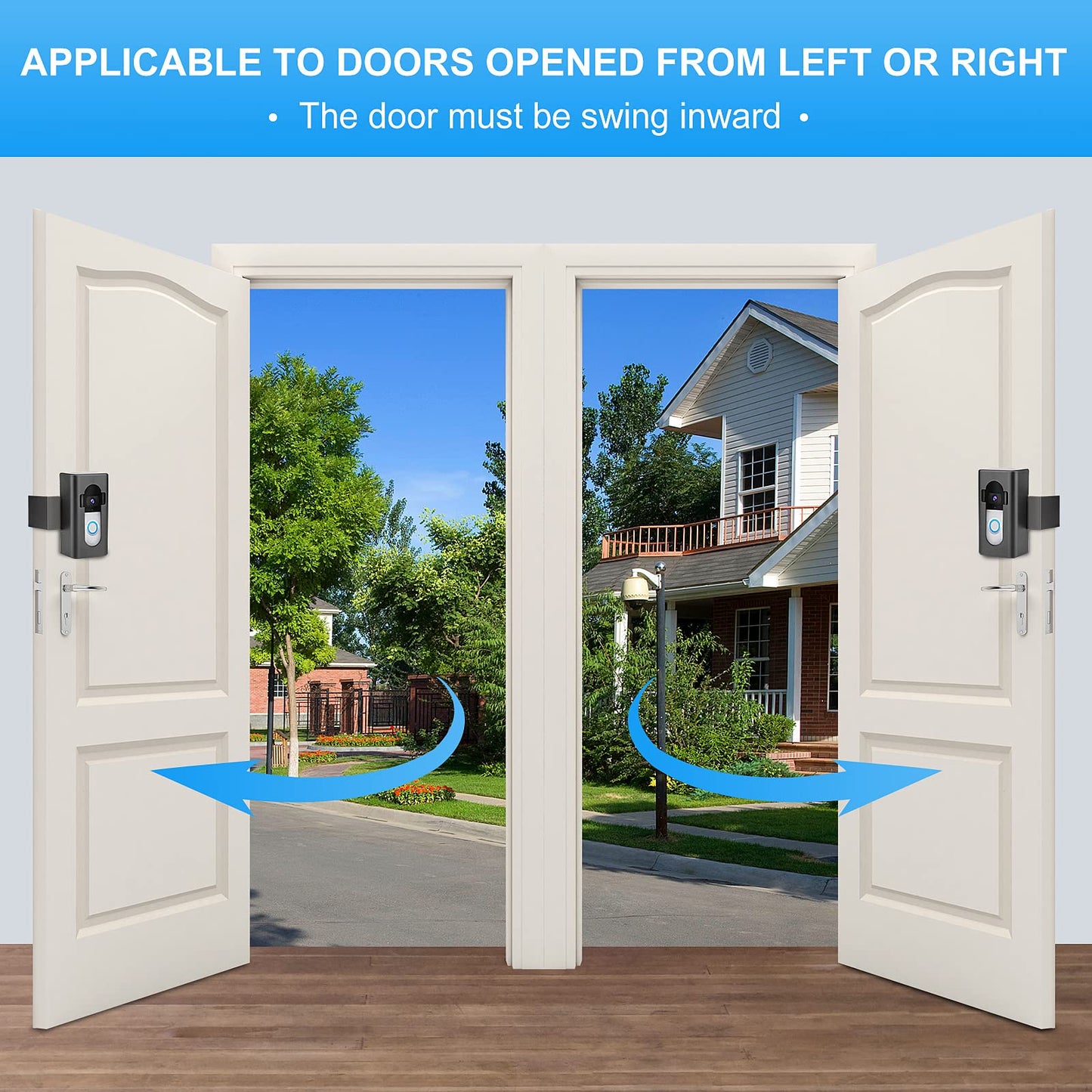 Anti-Theft Video Doorbell Mount Compatible with Video Doorbell 1/2/3/3 Plus/4/(2020 Release), Adjustable Mounting Bracket Accessories for houses, apartments, businesses, No Need to Drill