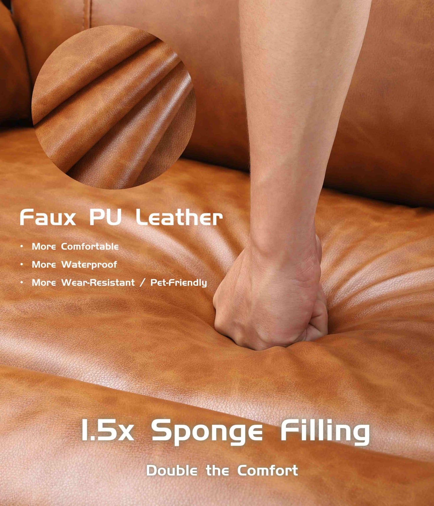 Power Lift Recliner Chair - Heat and Massage, Faux PU Electric Lift Recliner for Elderly & Mobility Impaired, Adjustable Back and Legs, Heavy Duty Lift Chair for Seniors