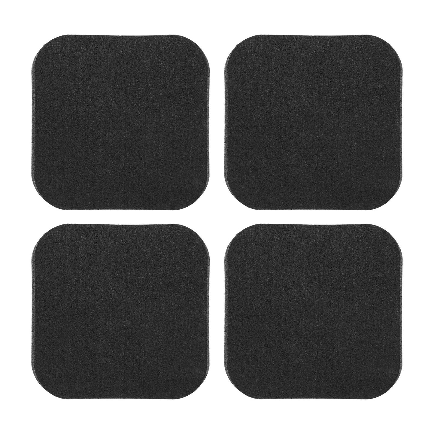 4Pcs Treadmill Mats, Coolrunner High Density Equipment Pads Noise Reduction for Floor Protection, Washing Machine Pads, Anti Vibration Rubber mats for Stationery Bike, Rowing Machine, Home Gym Station