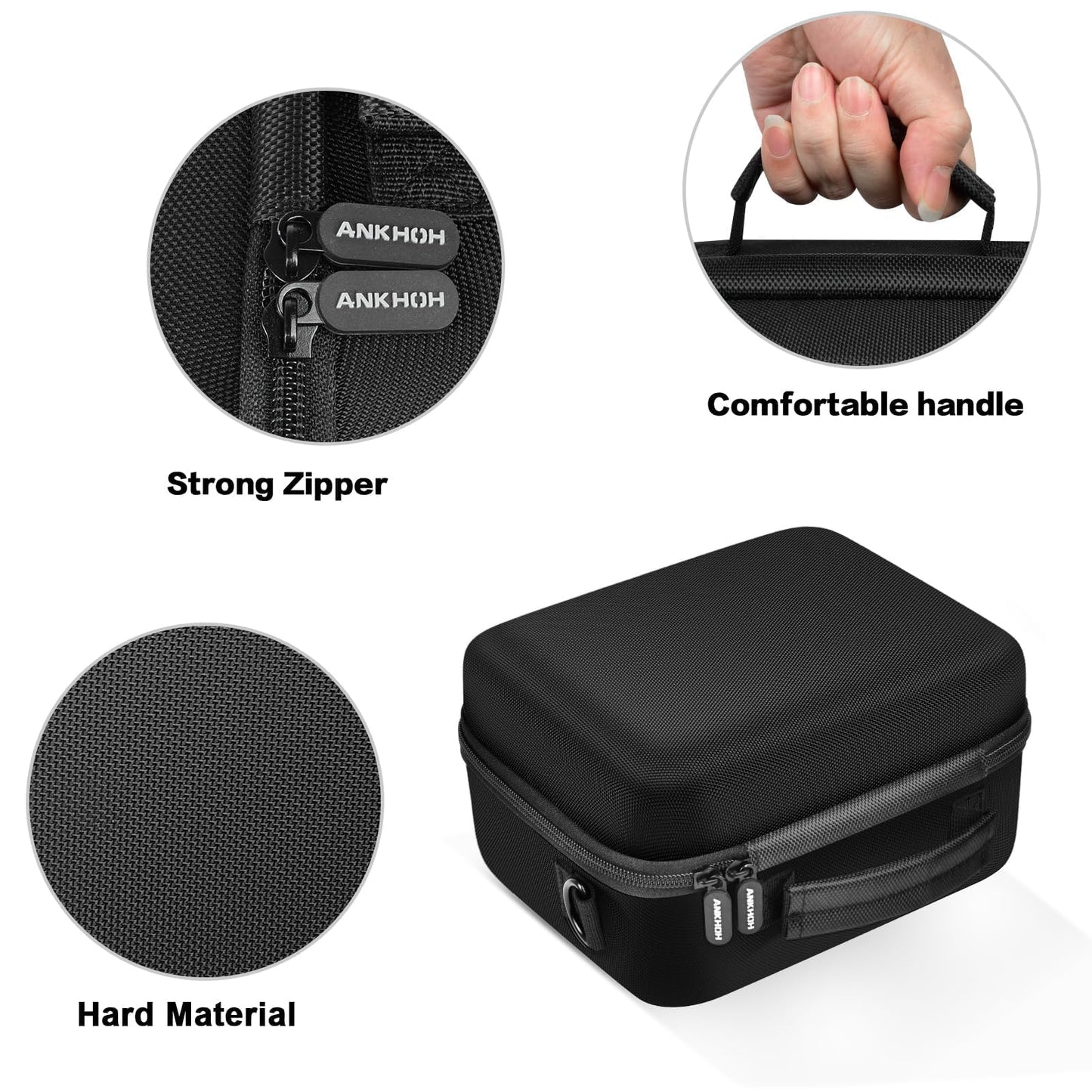 ANKHOH Power Bank Case for Anker SOLIX C200 DC, for SOLIX C300 DC Solar Power Station, Generator Charger Battery Storage Holder Protector Cover for Outdoor Camping, Traveling (Box Only)