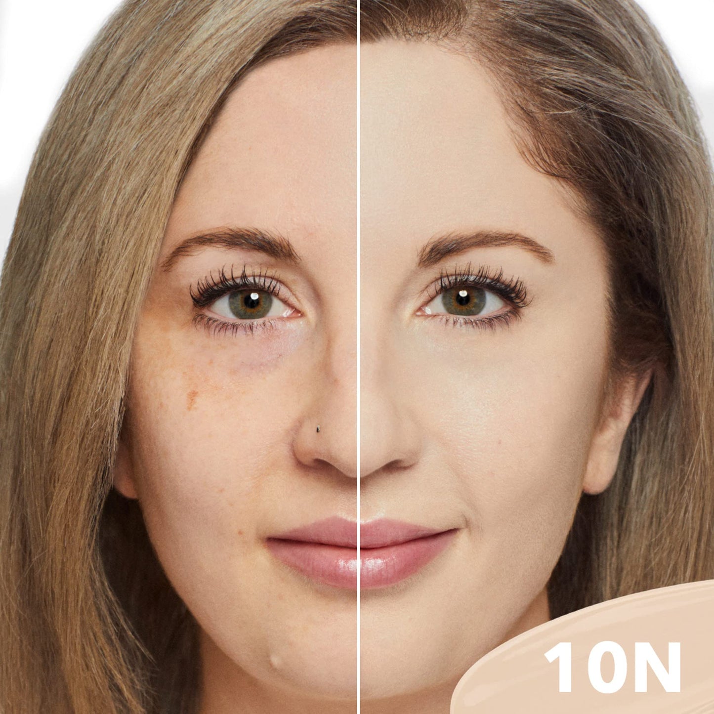 Dermablend Continuous Correction Tone-Evening CC Cream Foundation SPF 50+, Full Coverage Foundation Makeup & Color Corrector, Oil-Free, 10N FAIR 1, 1 Fl Oz (Pack of 1)