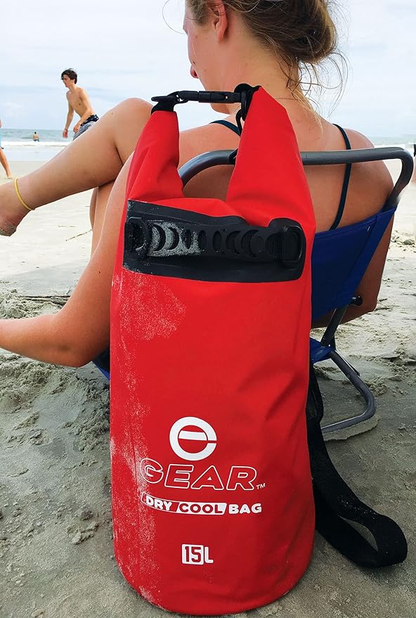 Insulated Dry Bag Floating Cooler – 10L / 15L / 25L Roll Top, Leak Proof, Waterproof, Collapsible, with Padded Shoulder Strap - Perfect for Kayaking Fishing Beach