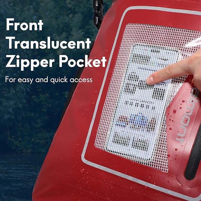 Haimont Waterproof Backpack Dry Bag Floating Roll Top Dry Sack Durable Backpack for Kayaking, Surfing, Rafting, Fishing, 30L