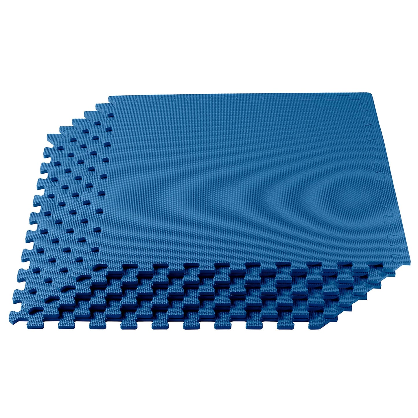 We Sell Mats 1/2 Inch Thickness Multipurpose EVA Foam Floor Tiles, Interlocking Floor Mat for Indoor Gym and Home Use, 24 in x 24 in, Blue, 100 Square Feet (25 Tiles)