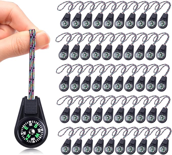 Kids Compass Bulk Mini Compass for Kids,Children's Classroom Compass for Navigation Lesson,Plastic Compass for Party Favor/Hiking/Boy Scout/Outdoor Survival