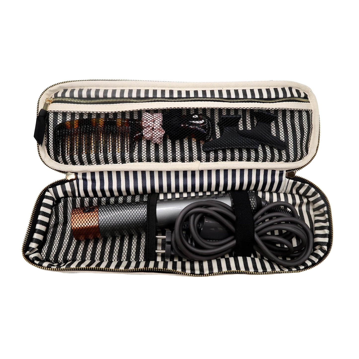 Bag-all Hair Tools Travel Bag | Curling Iron Travel Case Heat Resistant | Traveling Case for Grooming Supplies | Hair Straightener Pouch for Hot Tools for Women | Black