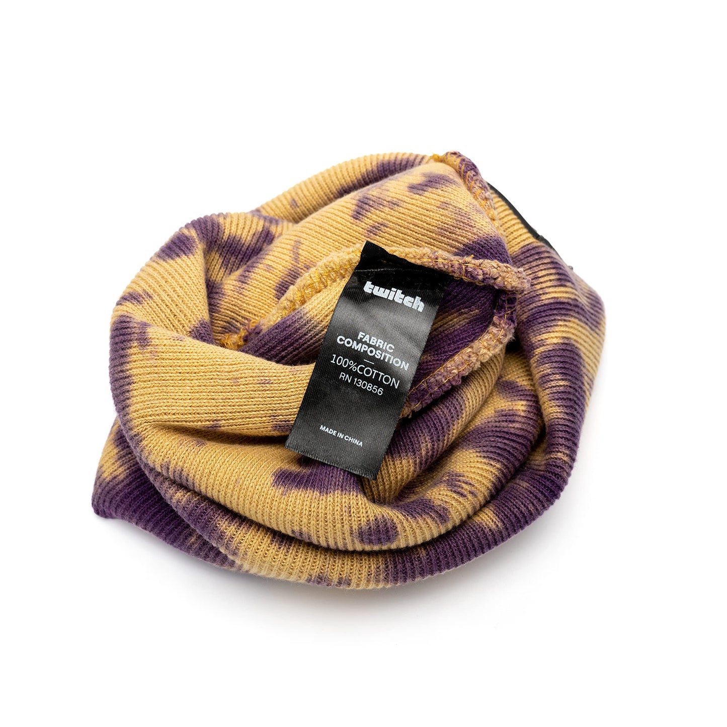 Twitch Logo Beanie - Purple Tie Dye