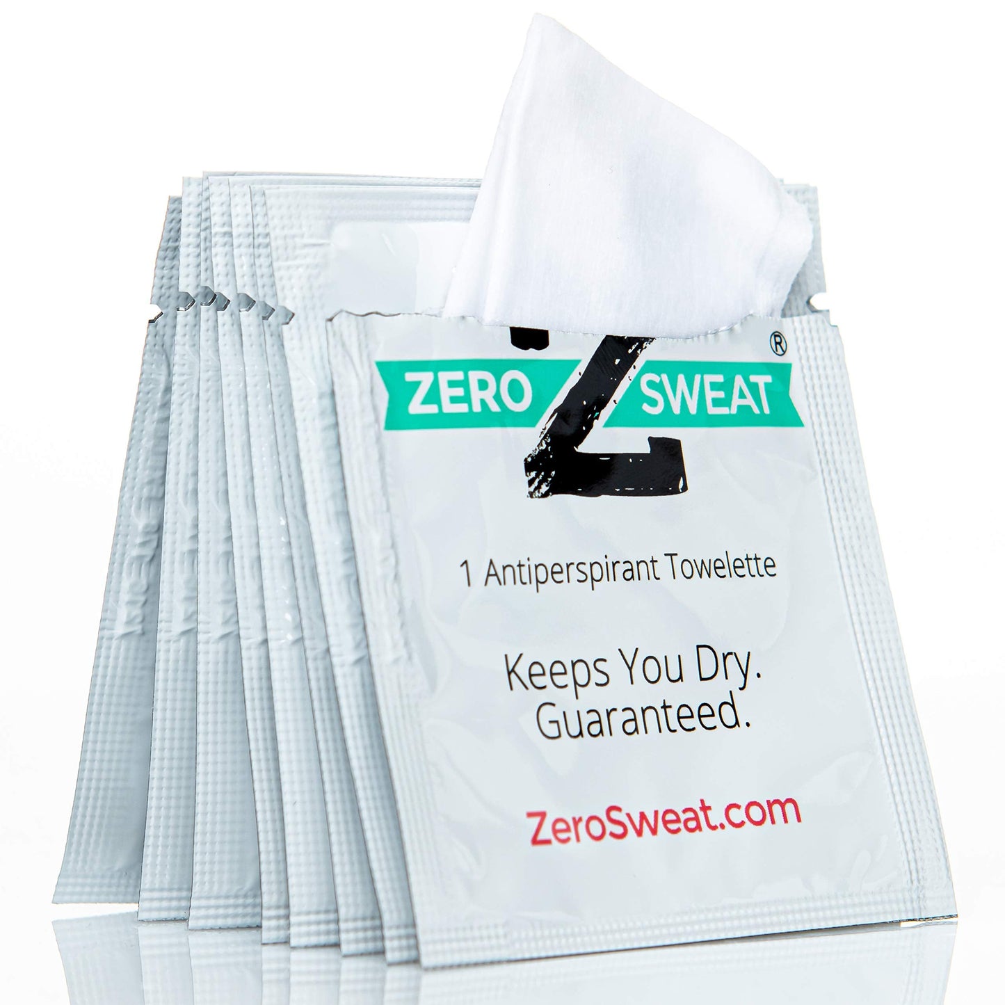 ZeroSweat Antiperspirant Wipes Deodorant | Clinical Strength Hyperhidrosis Treatment - Reduces Armpit Sweat - 10 Wipes New & Improved