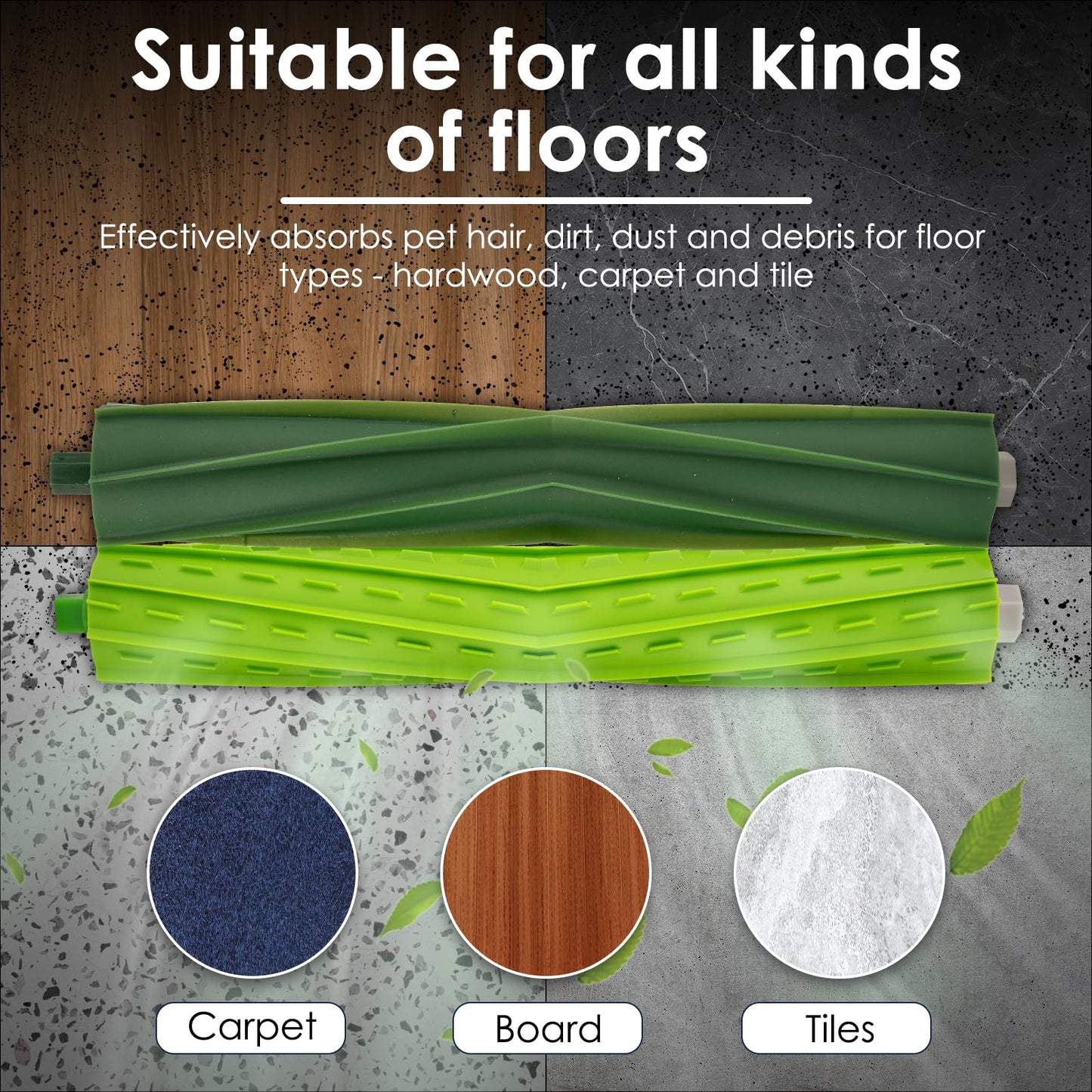 (20 Pack) Combo i5+ Replacement Parts Compatible with iRobot Roomba Combo i5, Combo j5, Combo j5+ Robot Vacuum Accessories, Dual Roller Brushes, 6 Side Brushes, 5 HEPA Filters, 4 Dust Bags, 3 Mop Pads