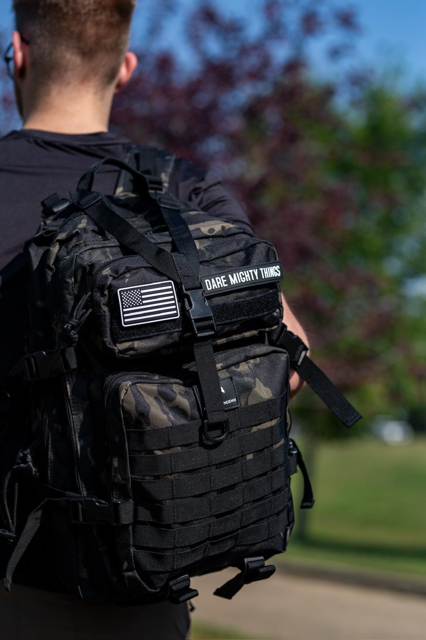 AMERICANPHOENIX 45L Elite Tactical Backpack | 3X Stronger Work & Military Backpack | Water Resistant and Heavy Duty | 3 Day MOLLE Bug Out Bag (Dark Forest)