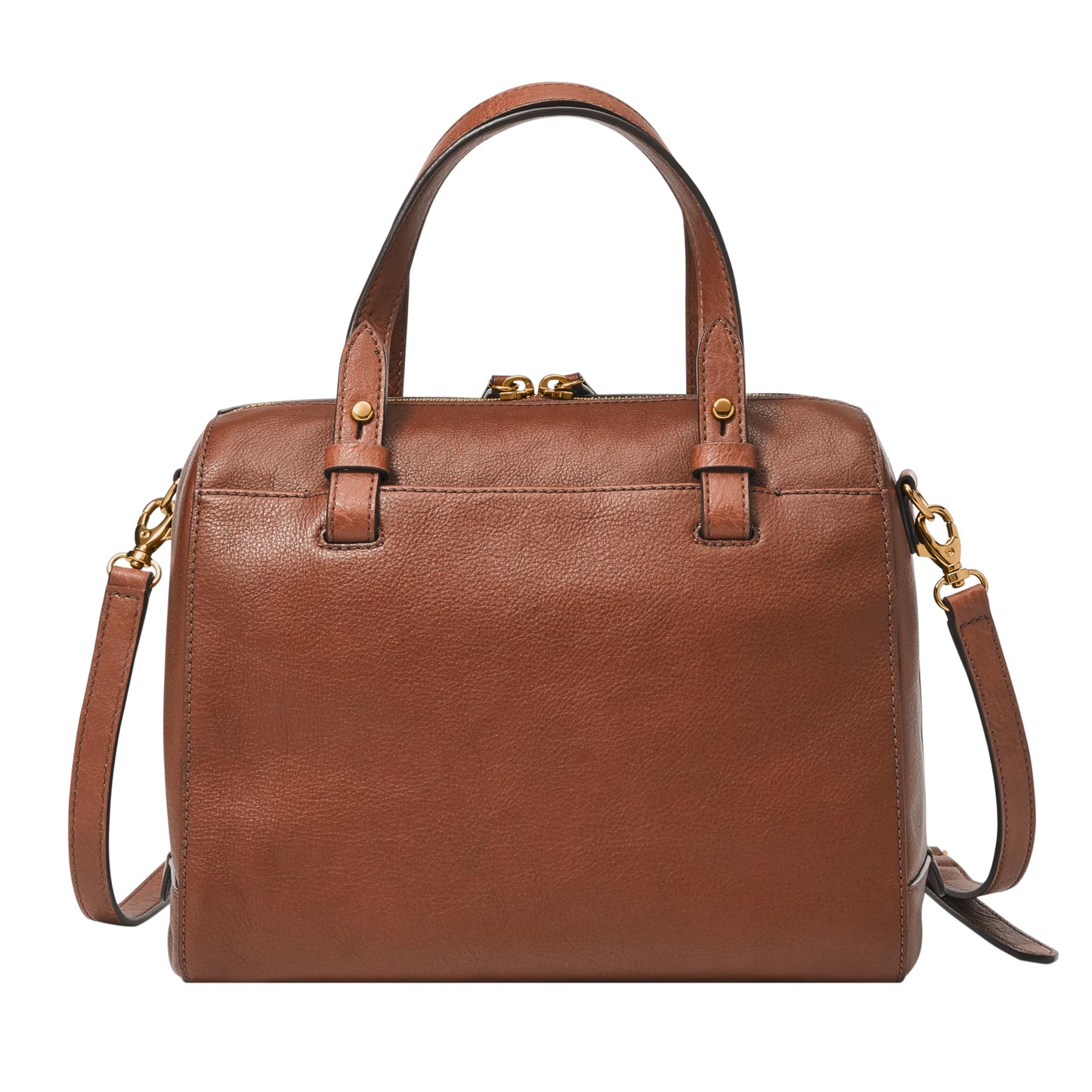 Fossil Women's Rachel Leather Satchel Purse Handbag, Brown (Model: ZB7256200)
